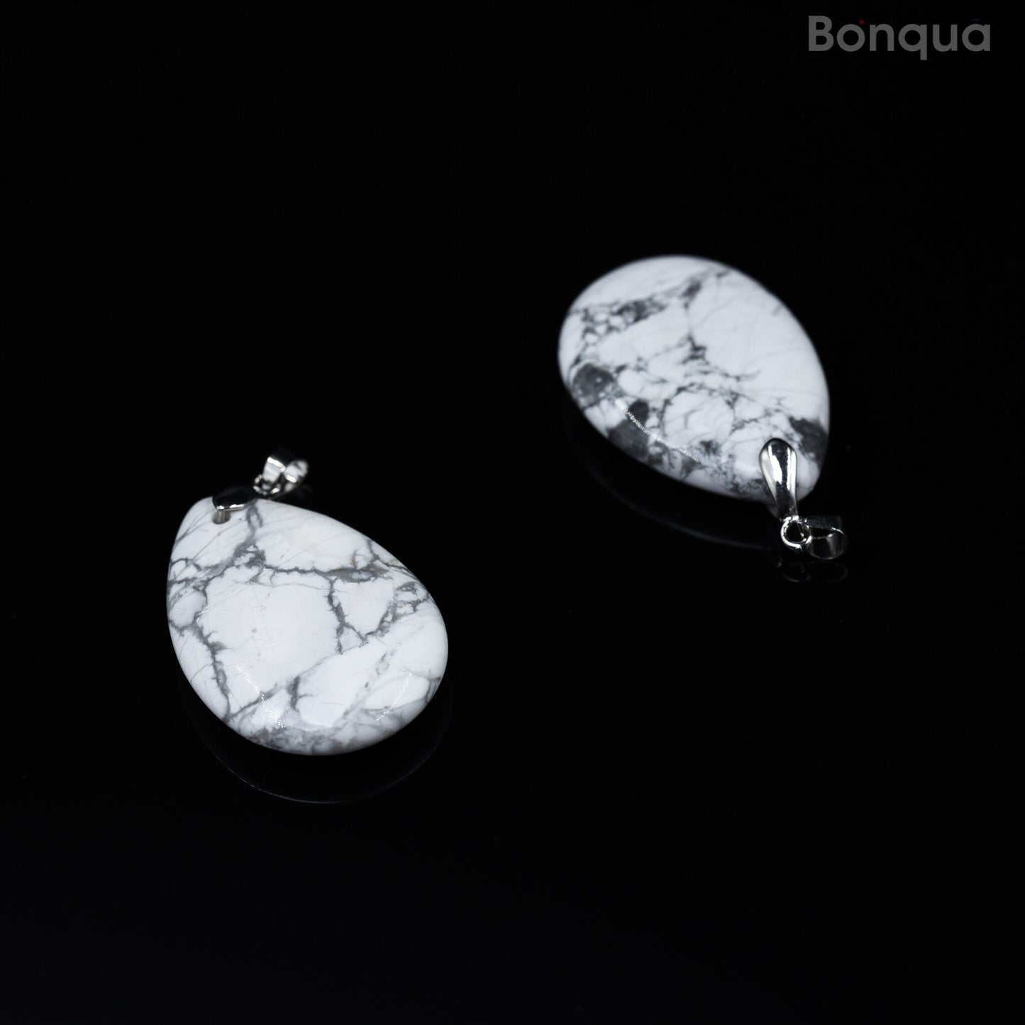 Pendentif Howlite en Forme de Goutte