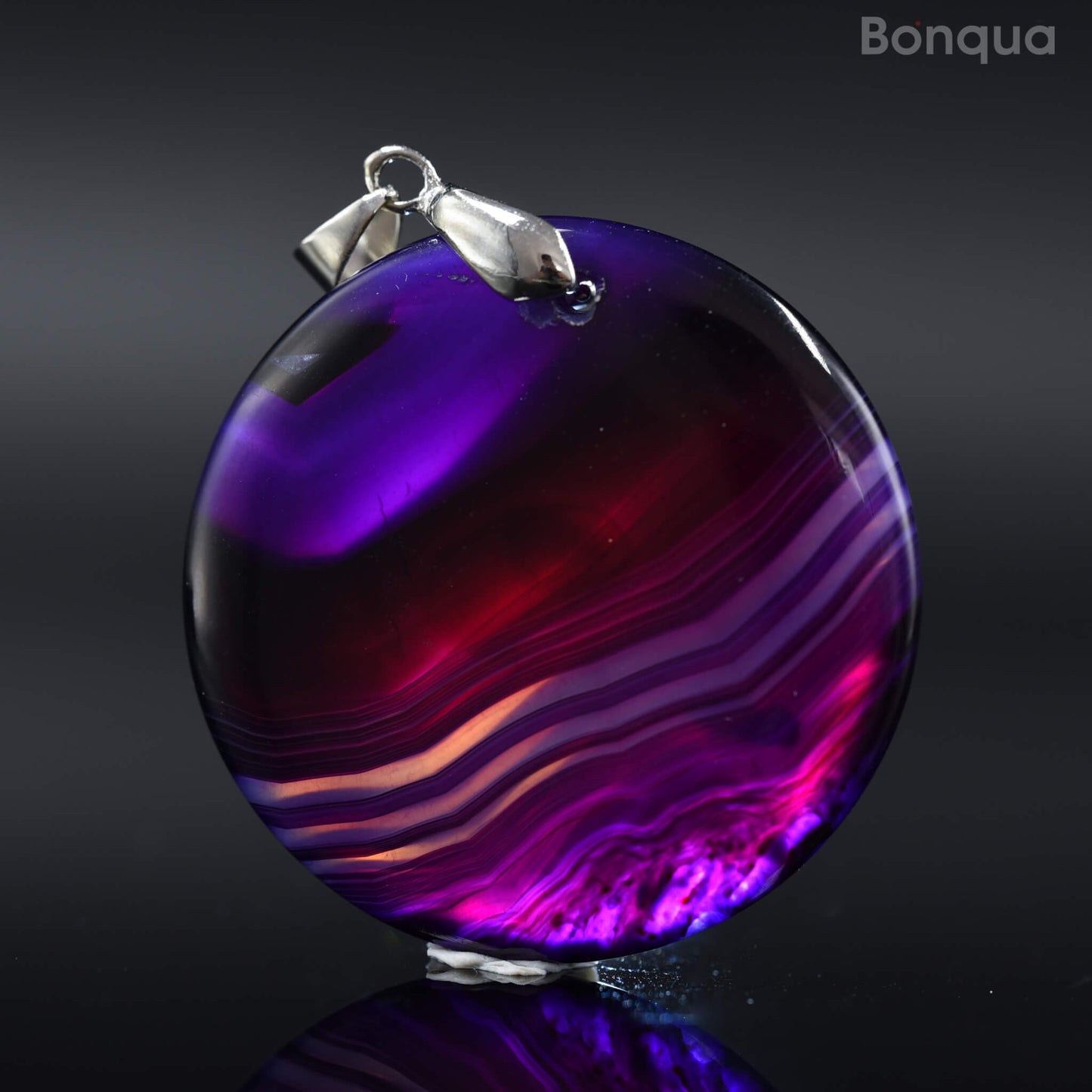 Pendentif Agate Ronde