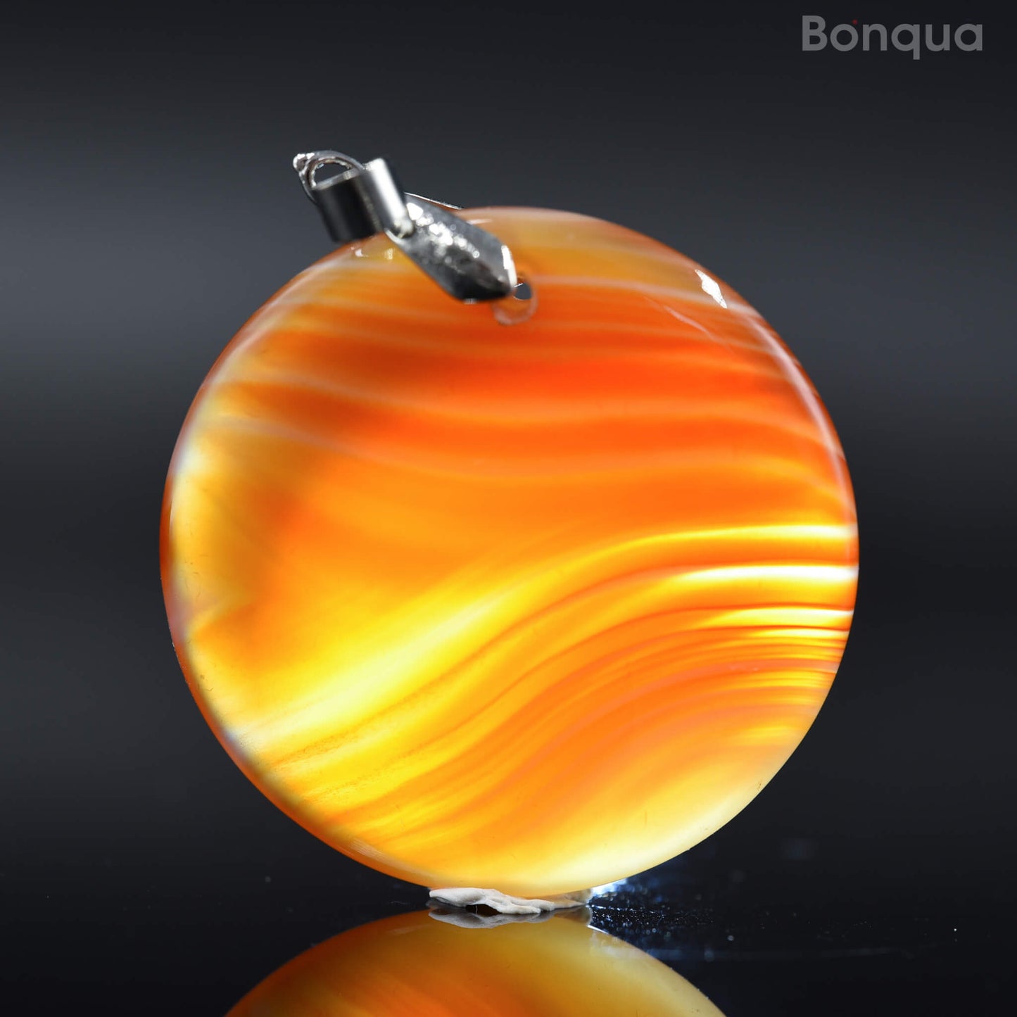 Pendentif Agate Ronde