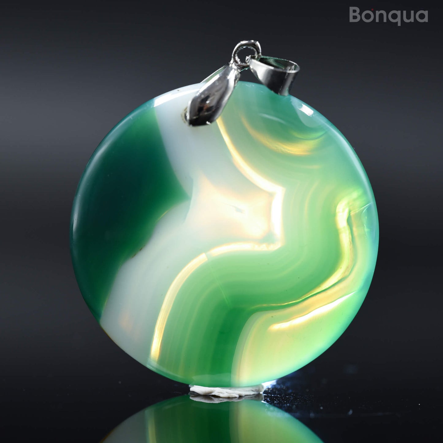 Pendentif Agate Ronde