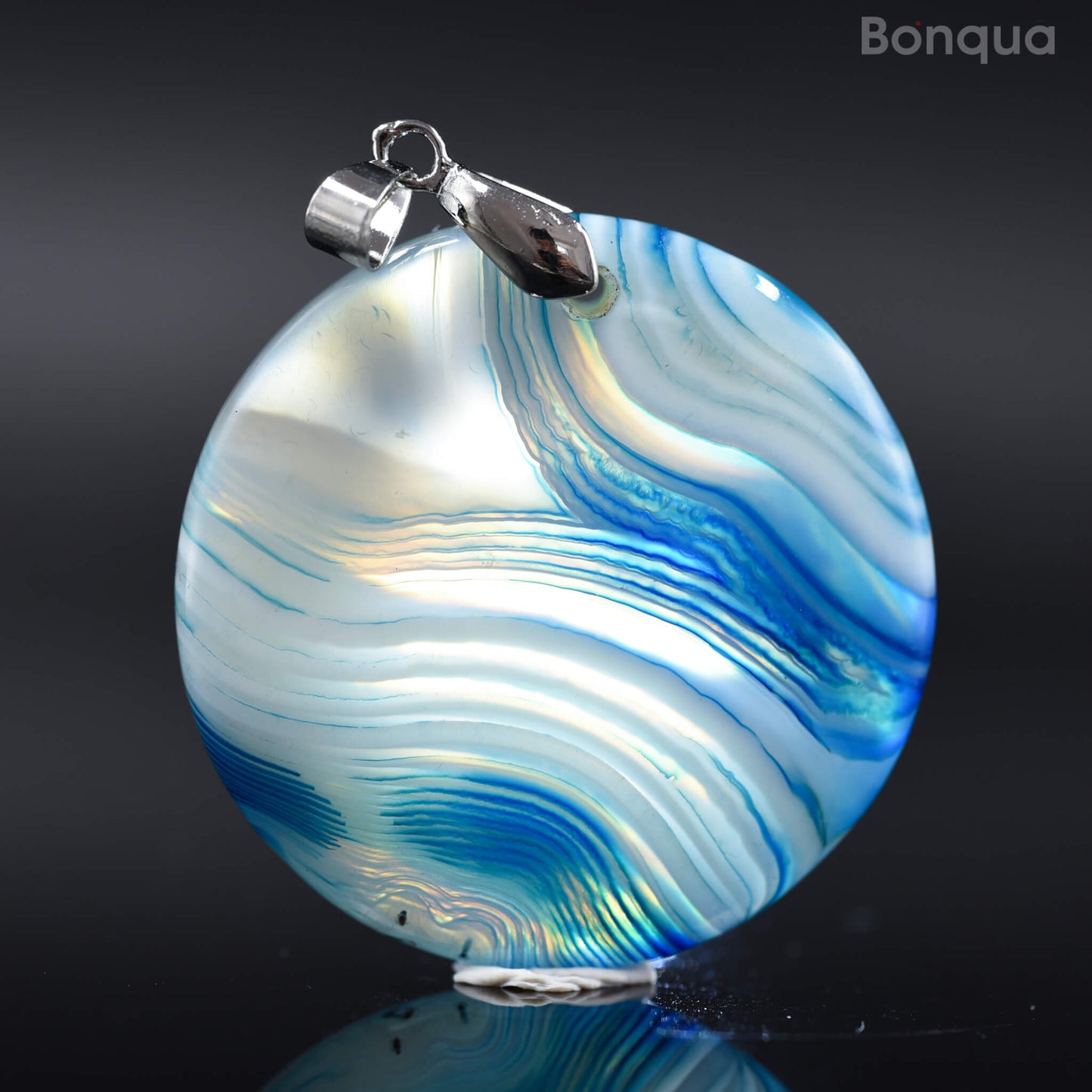 Pendentif Agate Ronde