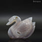 Sculpture cygne en Agate Druse