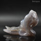 Sculpture Cobra en Agate Druse