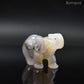 Sculpture Éléphant en Agate Druse