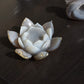 Sculpture Lotus en Agate Druse