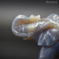 Sculpture Éléphant en Agate Druse