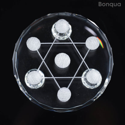 Socle en Verre 7 Chakras pour les Sphères