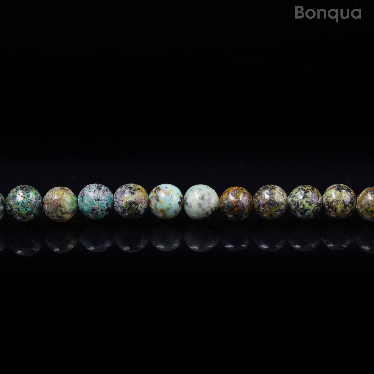Perles African turquoise AA- Ronde