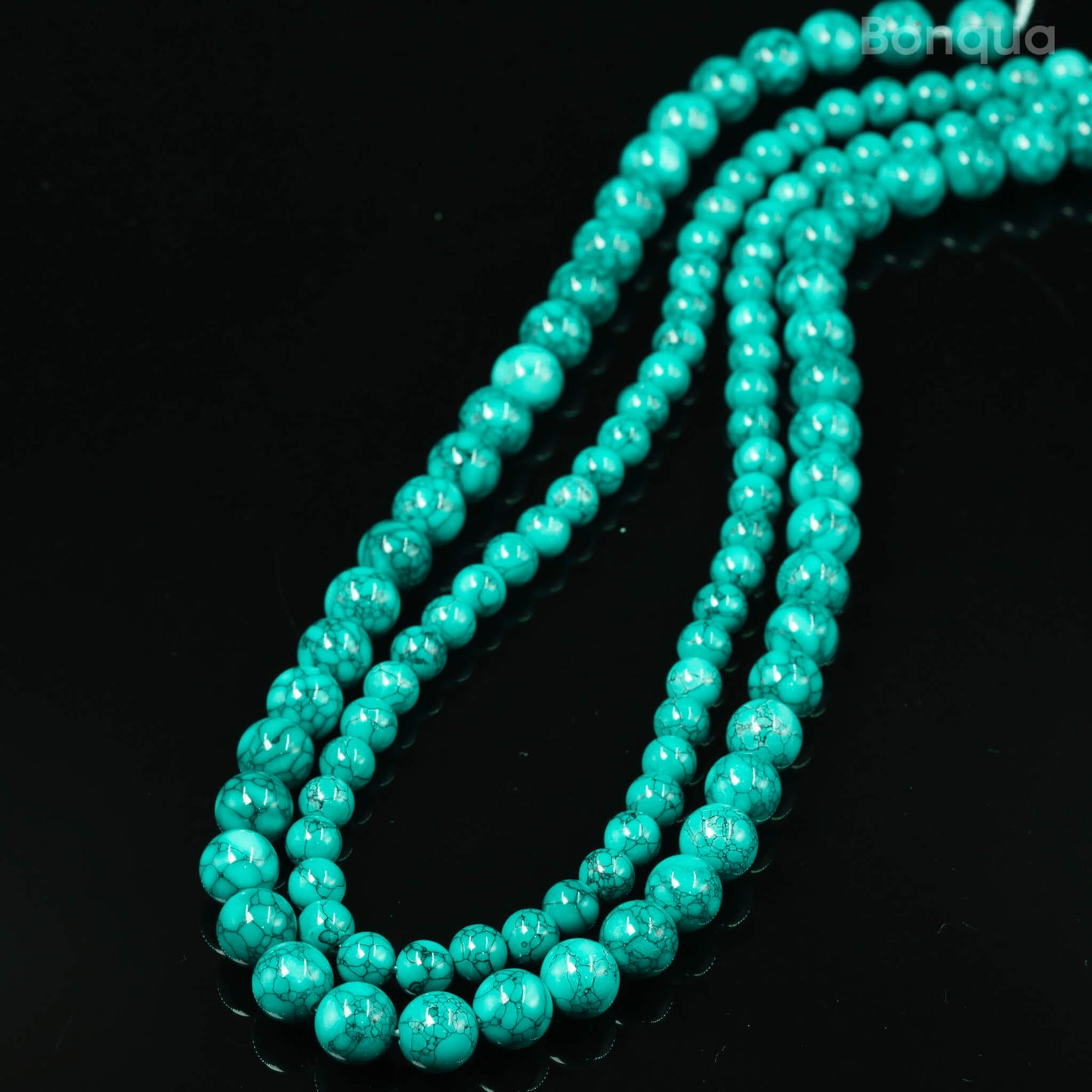 Perles Turquoise AA- Ronde