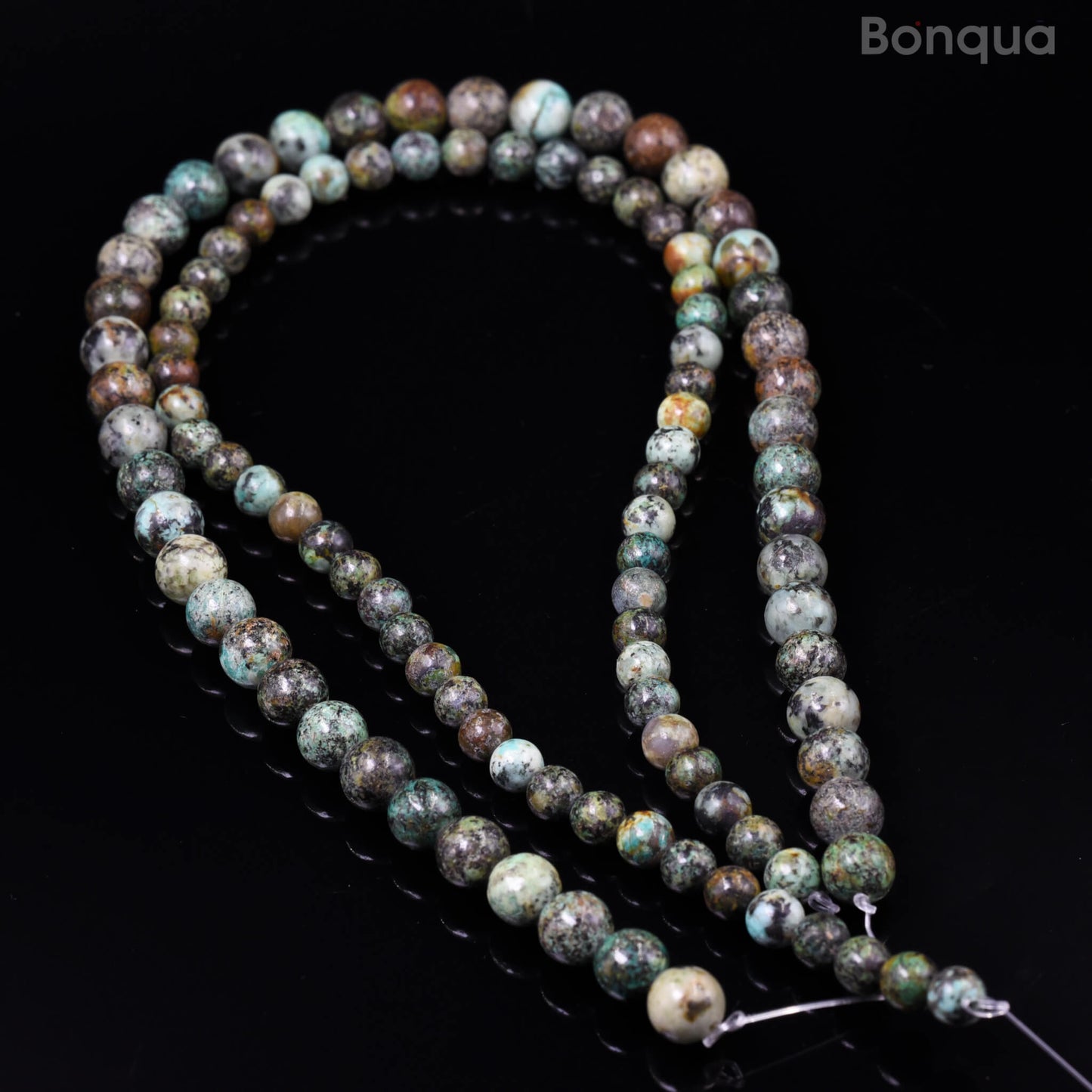Perles African turquoise AA- Ronde