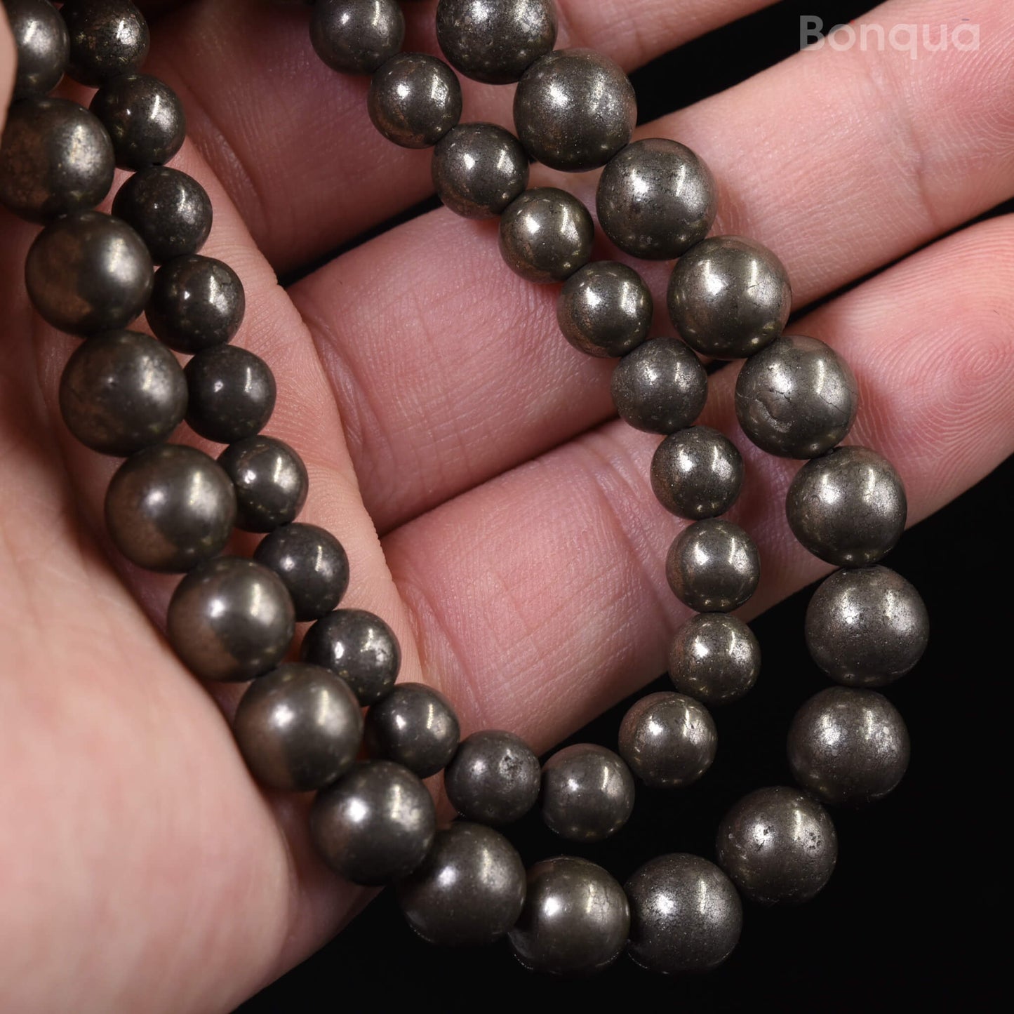 Perles Pyrite AA- Ronde