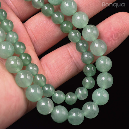 Perles Green aventurine AA- Ronde