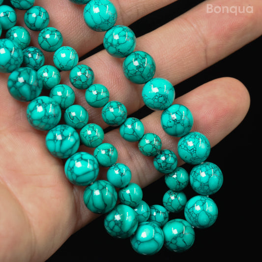 Perles Turquoise AA- Ronde
