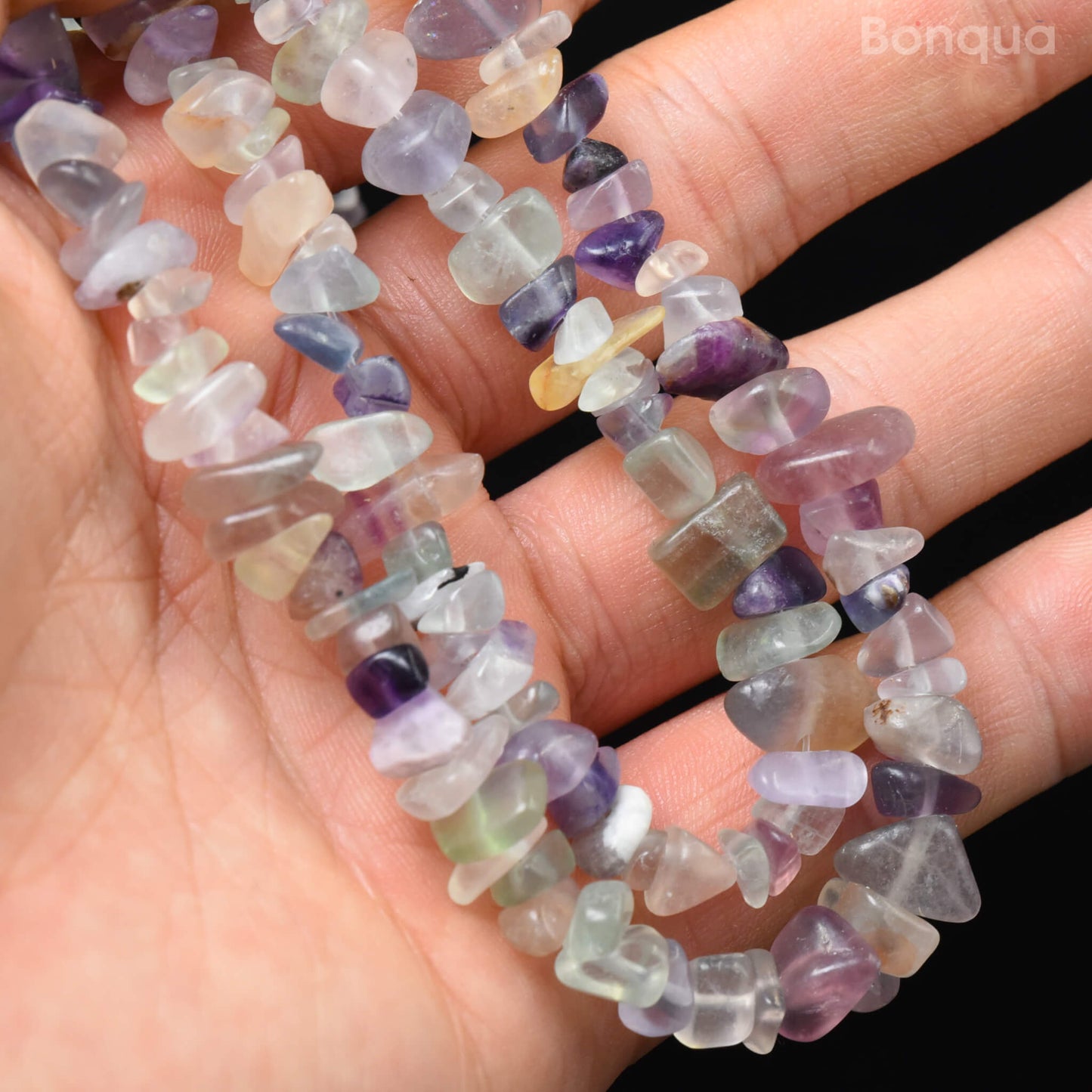 Fil de Chips Baroque en Fluorite