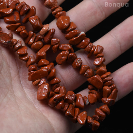 Fil de Chips Baroque en Jaspe Rouge