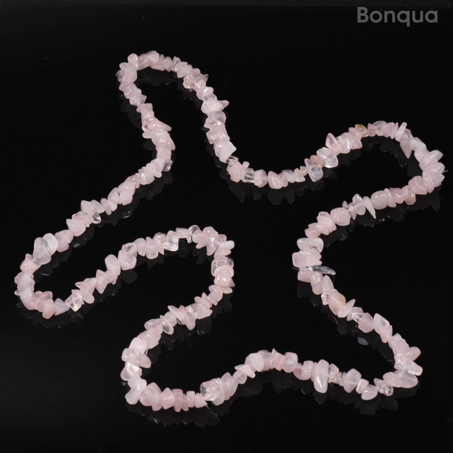 Fil de Chips Baroque en Quartz Rose