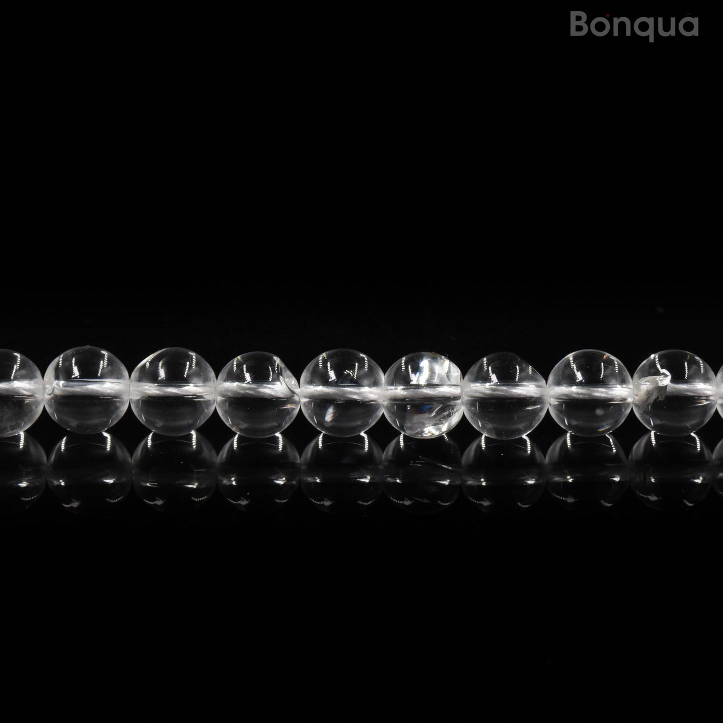 Perles Cristal de Roche AAA- Ronde