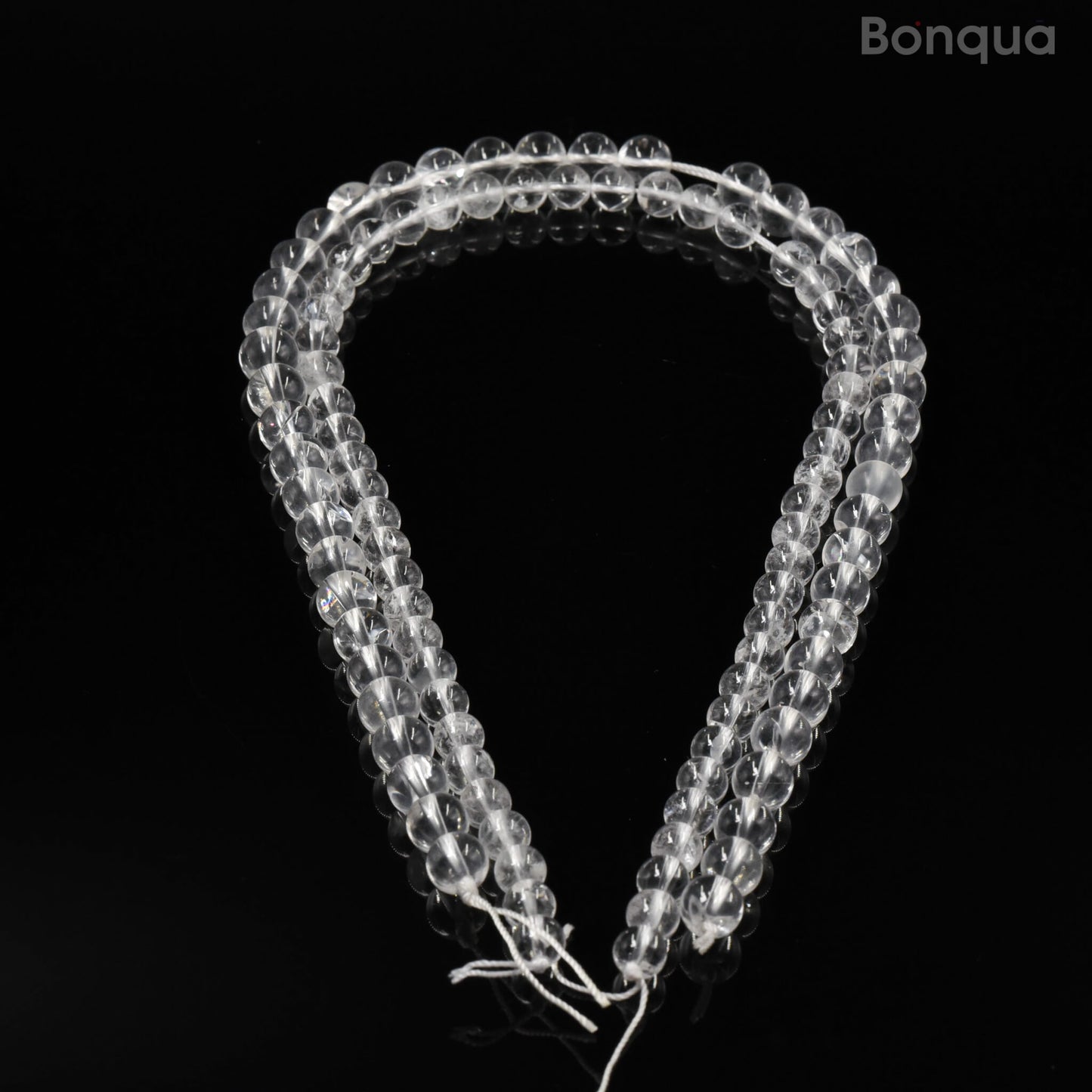 Perles Cristal de Roche AAA- Ronde