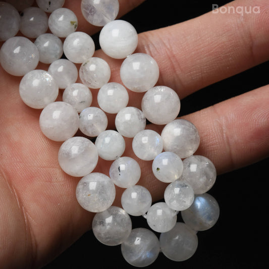Perles Pierre de Lune AA- Ronde