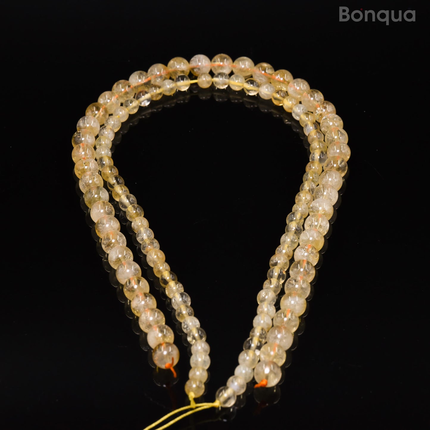 Citrine Beads AA- Ronde