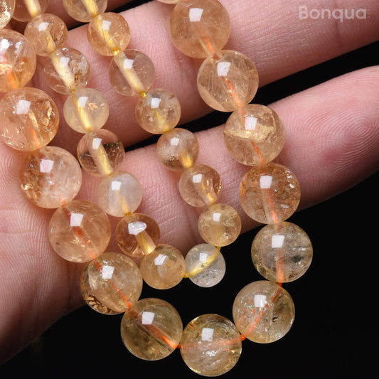 Citrine Beads AA- Ronde