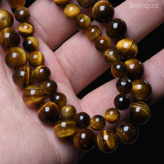Perles Tigre eye AA- Ronde