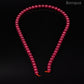 Perles Rubis chauffé AA- Ronde