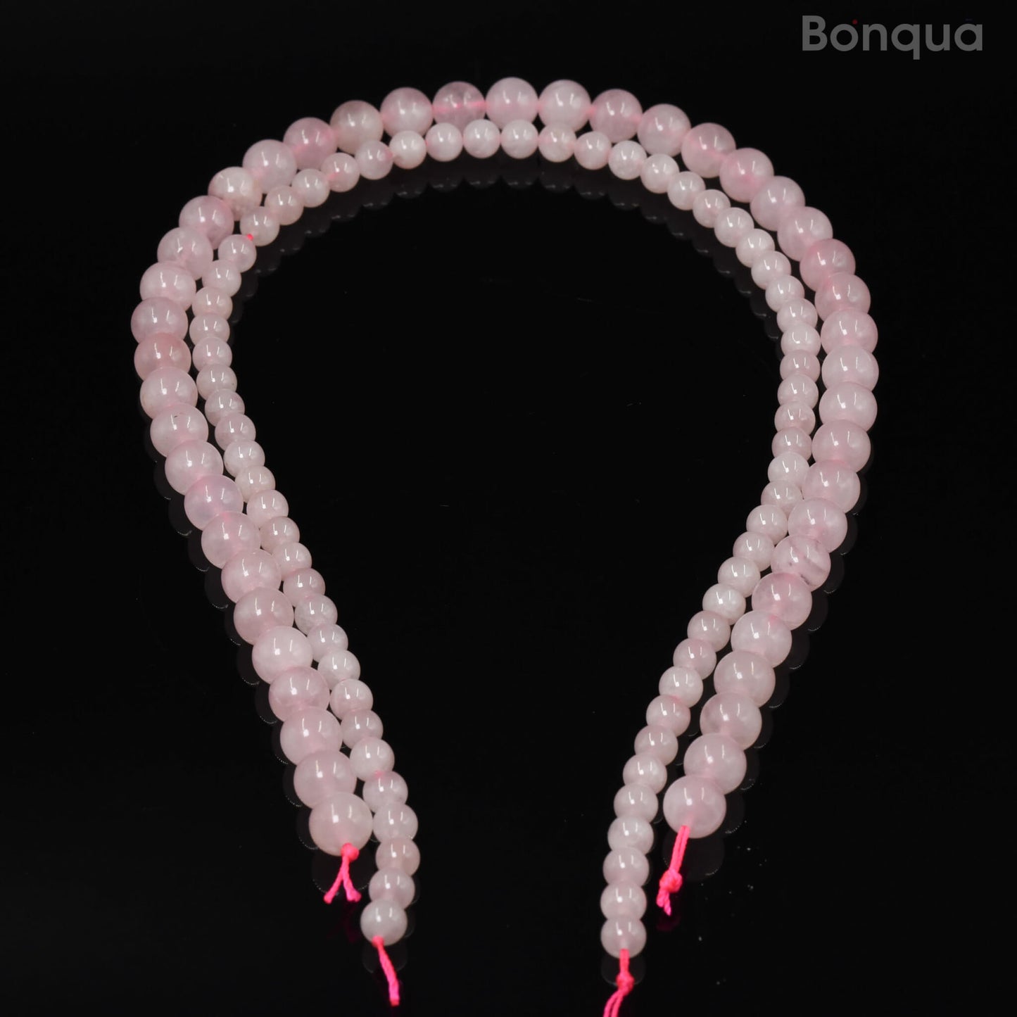 Perles Rose quartz AA- Ronde
