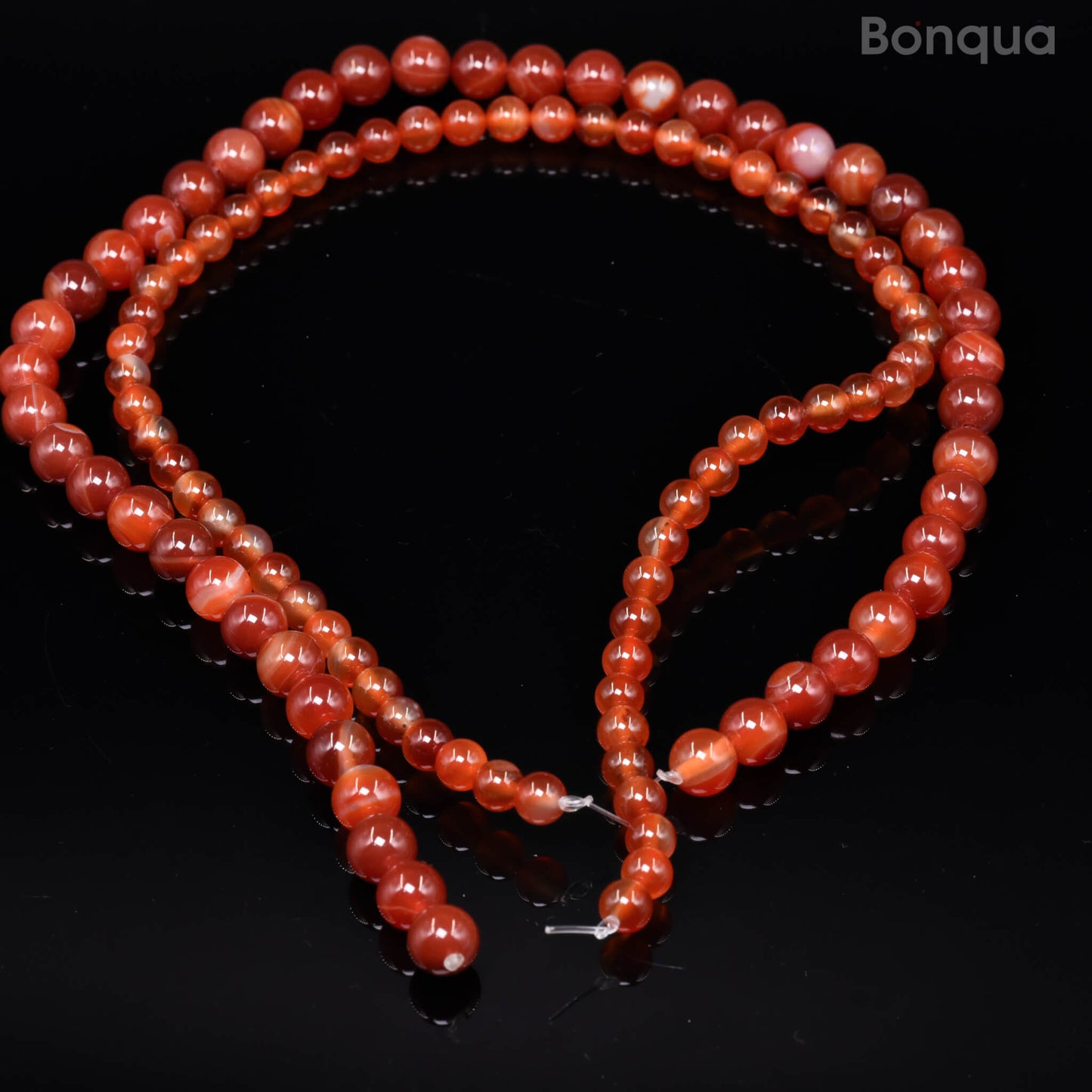 Perles Cornaline AA- Ronde