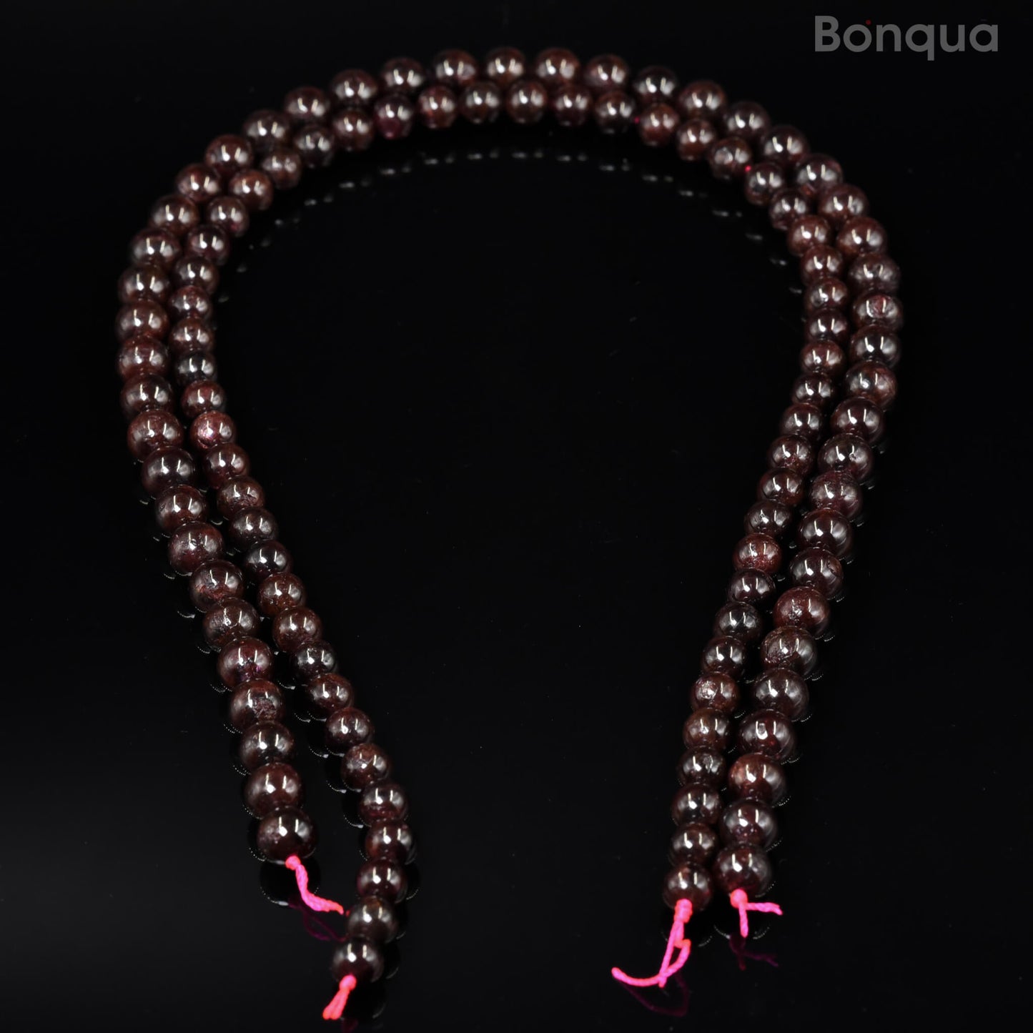 Perles Grenat AA- Ronde