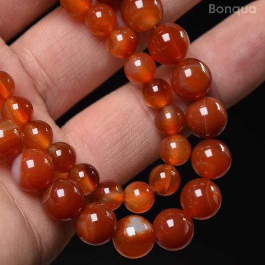 Perles Cornaline AA- Ronde