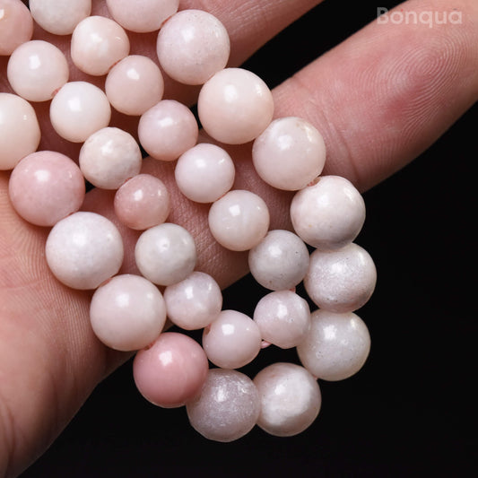 Perles Pink Opal AA- Ronde