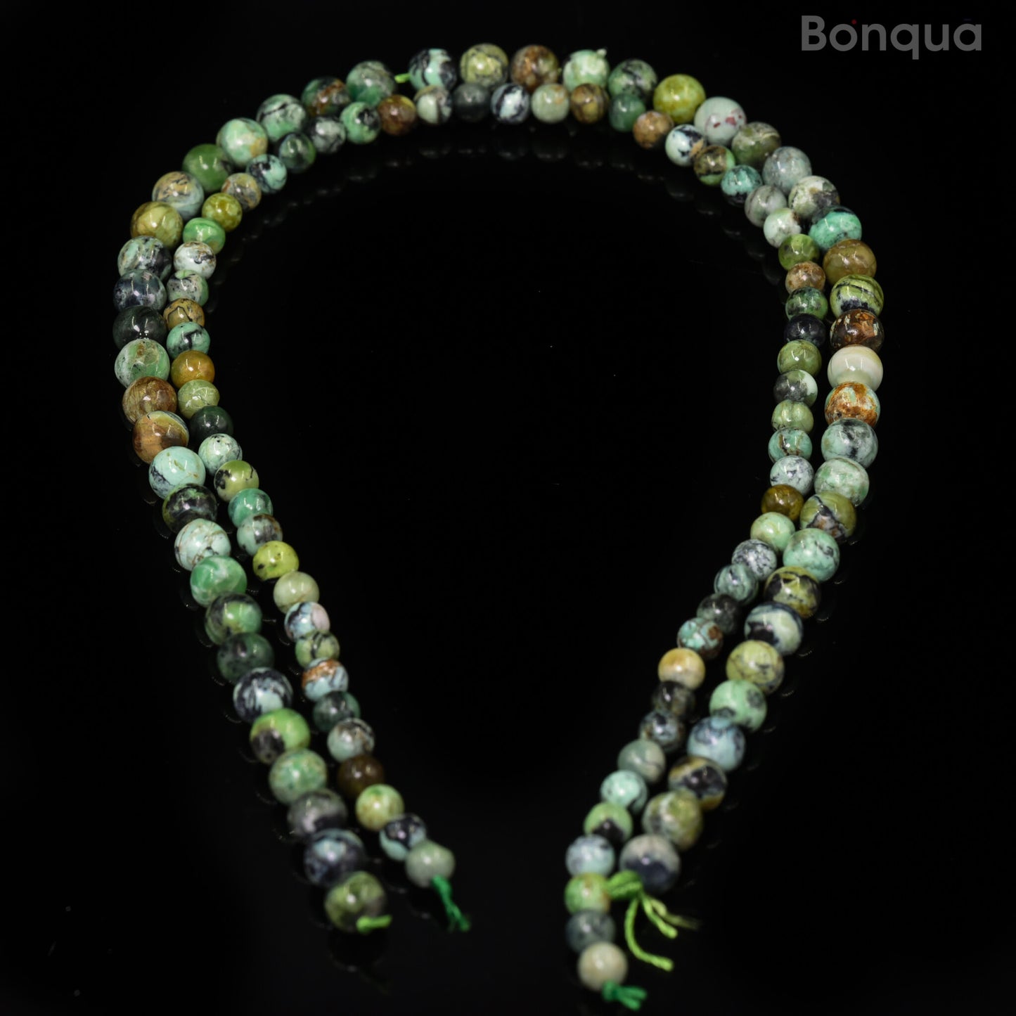 Perles Variscite AA- Ronde