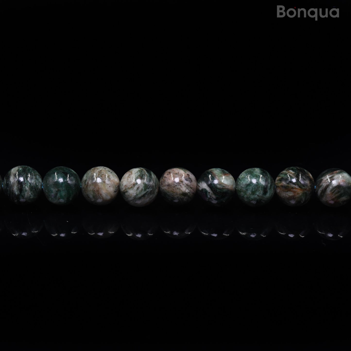 Perles Seraphinite  AA- Ronde