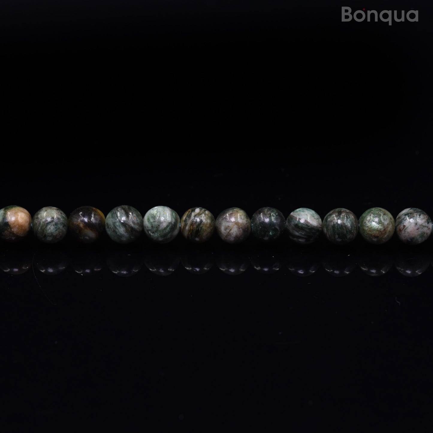Perles Seraphinite  AA- Ronde