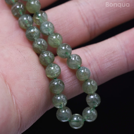 Perles Apatite Verte AA- Ronde