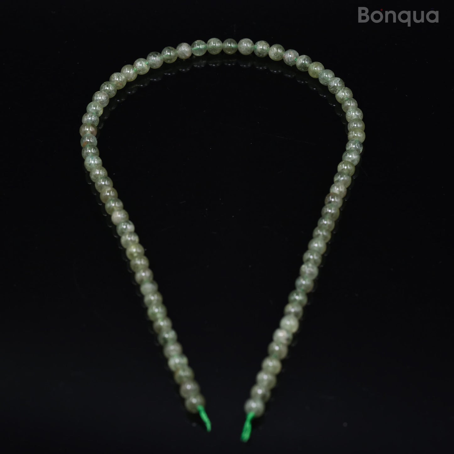 Perles Apatite Verte AA- Ronde