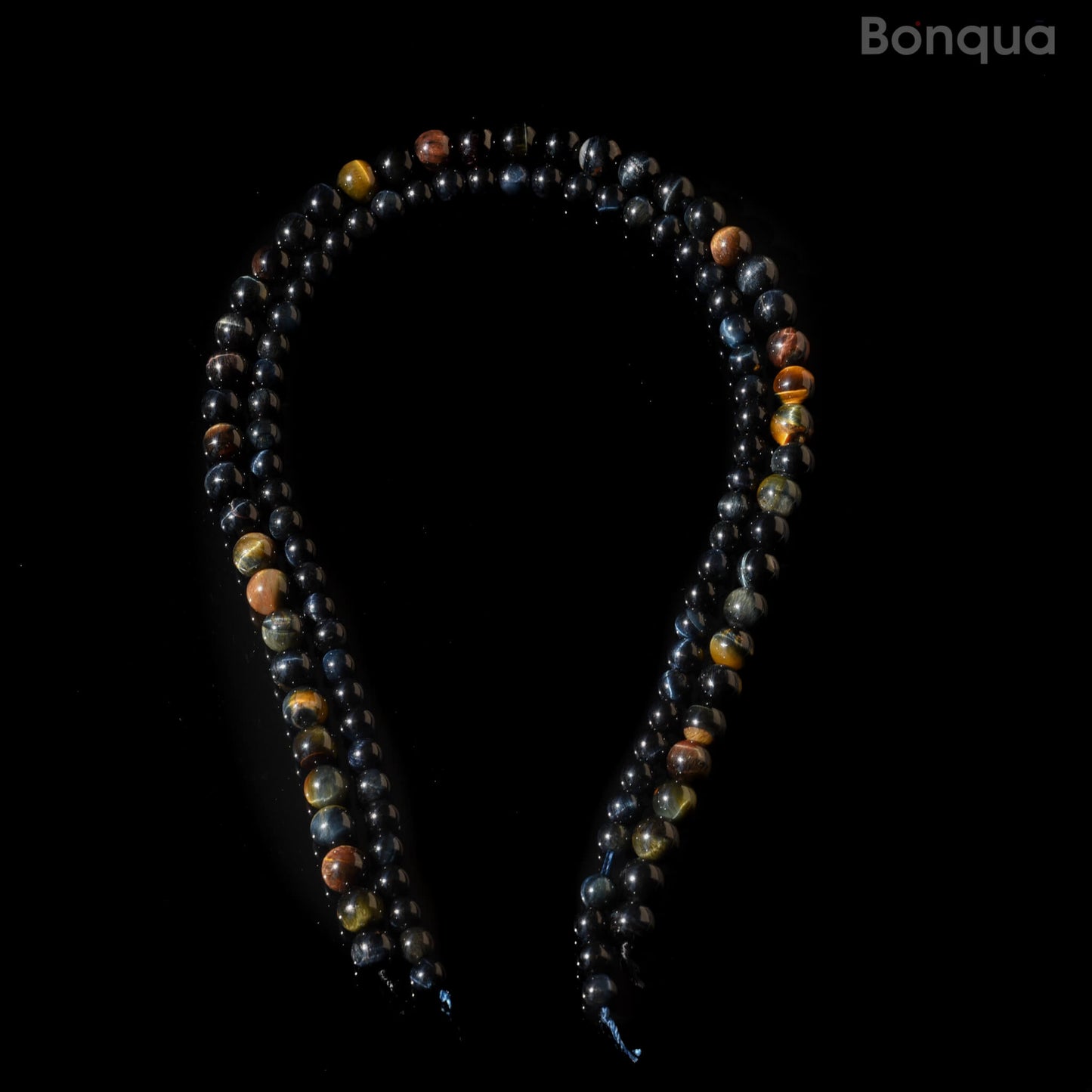 Perles Blue tigre eye AA- Ronde