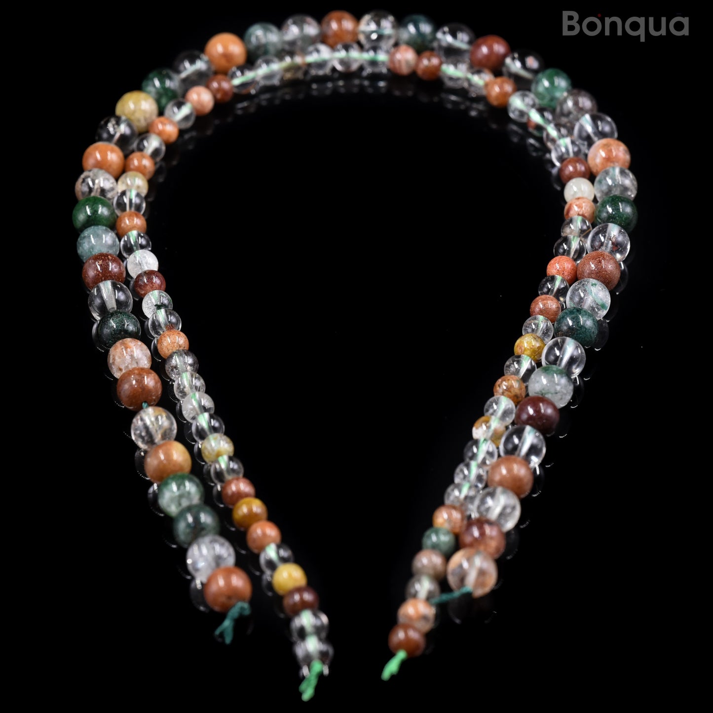 Perles Quartz fantôme AA- Ronde