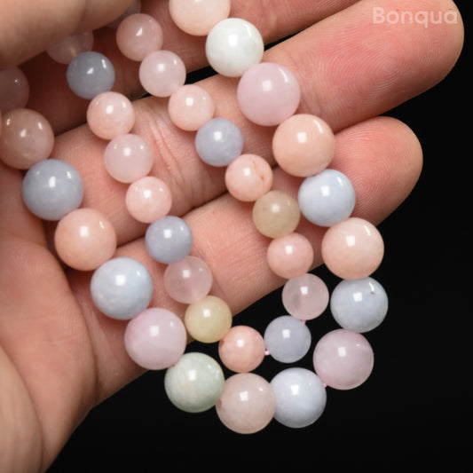Perles Morganite AA- Ronde