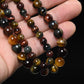 Perles Oeil-de-Tigre  melange AA- Ronde