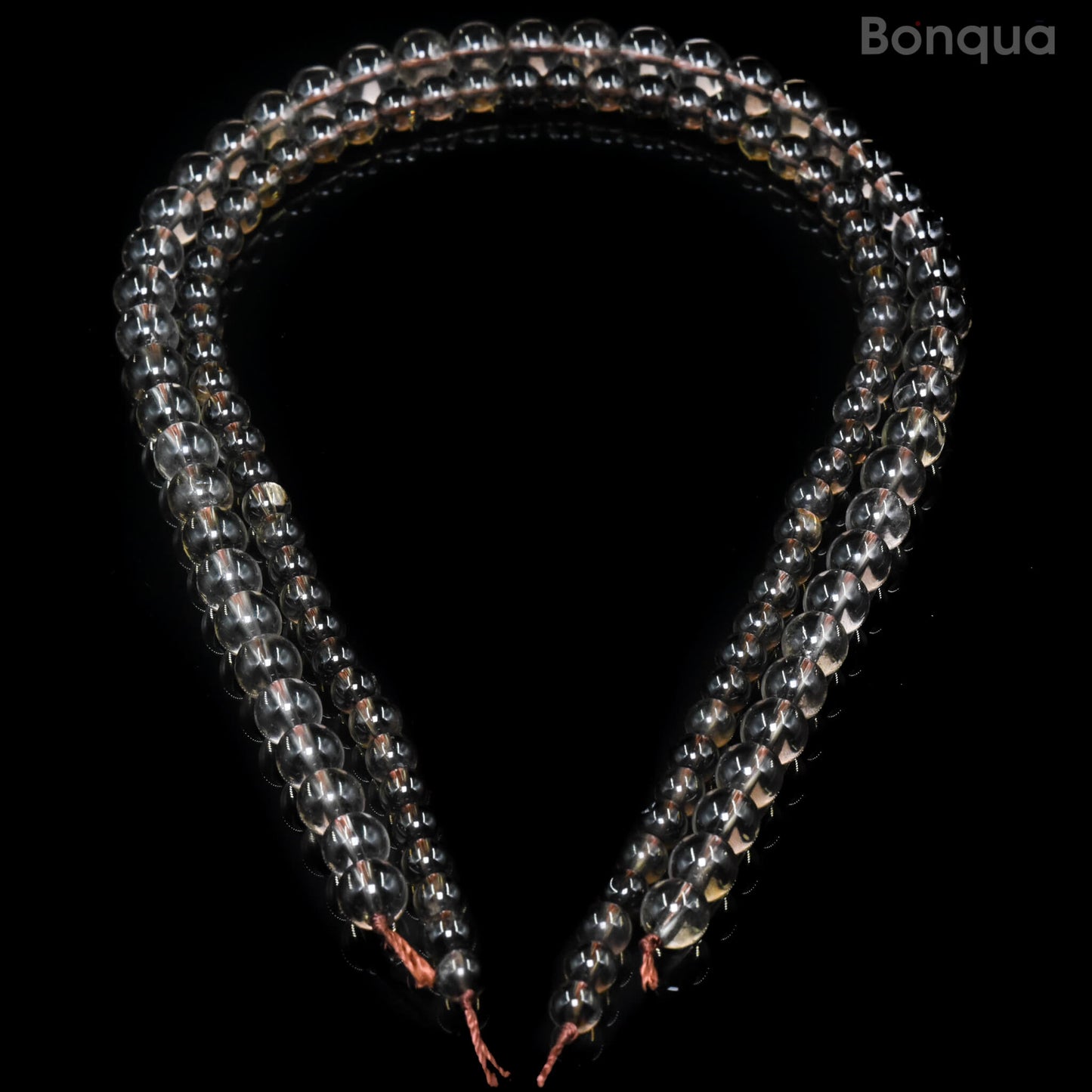 Perles Smoky quartz AA- Ronde