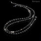 Perles Obsidienne Argent AA- Rond