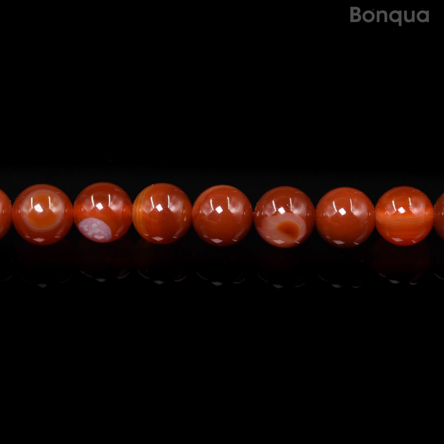 Perles Cornaline AA- Ronde