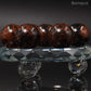 7 pc 20 MM Obsidienne Acajou Petite Sphere Avec Socle 7 Chakra