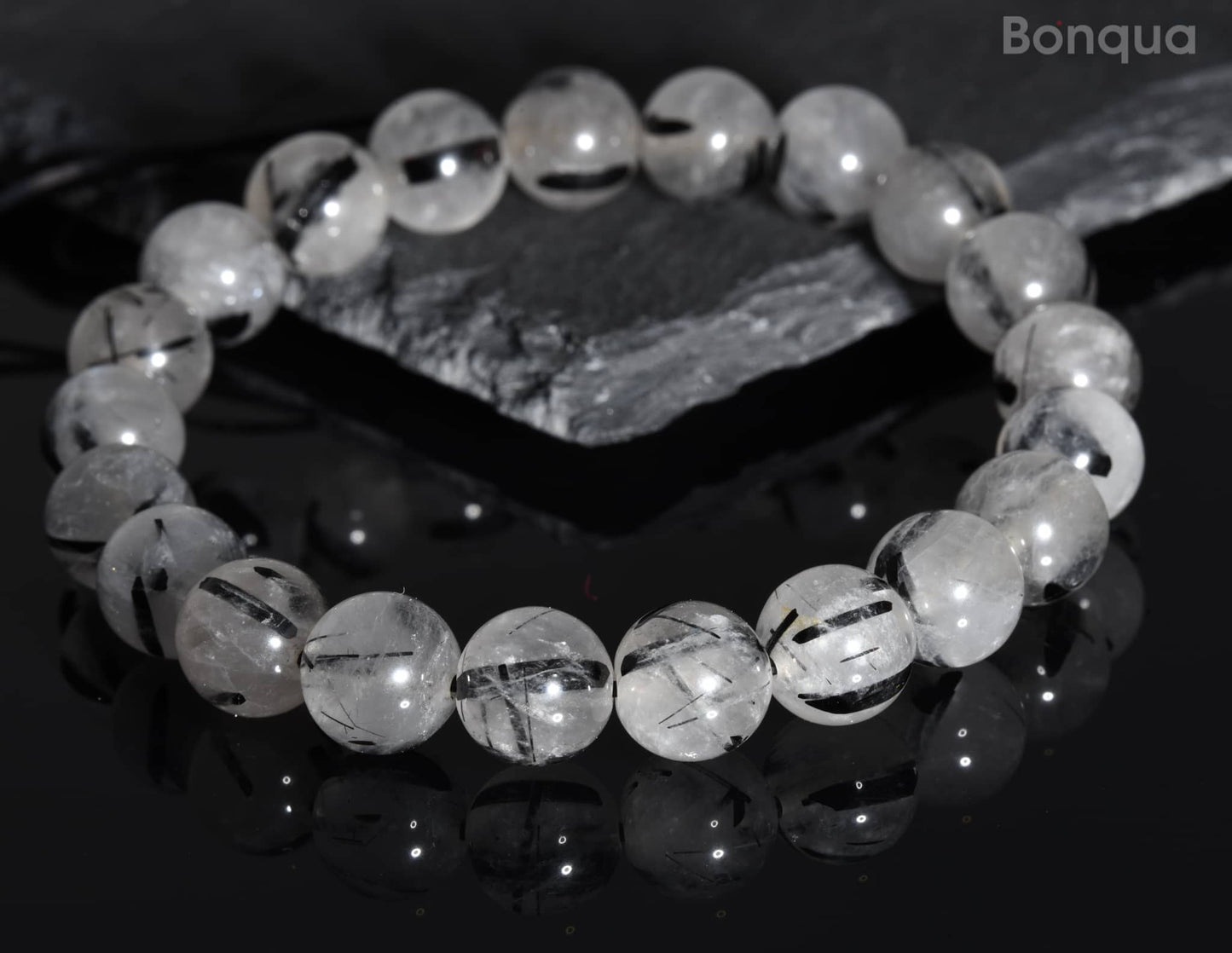 Bracelets  Quartz Tourmaline AA- Ronde