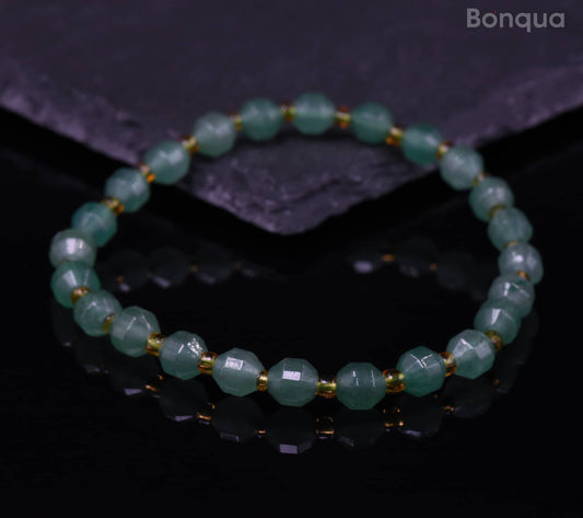 Bracelets Aventurine Verte Facette